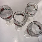Christmas Wine Glass Set Of 4 Napa Country Wine Glasses 10 1 2oz New In Box Vtg