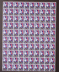 1949 American Lung Association Christmas Seals Dove Carries Holly Full Sheet