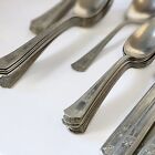 Vintage Rogers Nickel Silver 26 Pc Silverware Flatware Scroll Sherwood Pattern