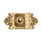 Vintage Solid Brass Door Bell Push Button     Ornate Victorian Style Doorbell