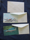 Lot Of 3 1959   1960 Japan First Flight Covers    2 Airplane Postcards
