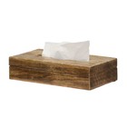 Handmade Wooden Tall Modern Napkin Holder   Facial Tissue Box Holder - Gift