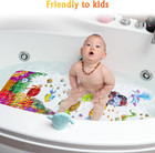 Baby Bath Mat For Tub For Kids  40in X 16in Non Slip Cartoon Bath Tub Shower Mat
