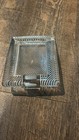 Vintage Mikasa Art Deco Picture Frame Clear Heavy Glass Crystal Ribbed 5x4 Ec