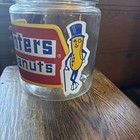Vtg Planters Peanuts Glass Jar Advertising Store Display Snack Canister Mr