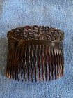 Beautiful Vintage Antique Edwardian Tiara Hair Comb Bakelite Faux Turtle Shell  