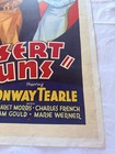 1936 Desert Guns Original 27x41    Movie Poster Conway Tearle Pre Code Linen Back