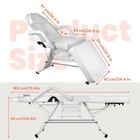 White Massage Table Tattoo Chair 881lbs Adjust Massage Bed W stool For Tattoo