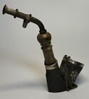 Bbk Swiss Made Stag   Star Pipe Ornate Chained Estate Pipe Missing Lid