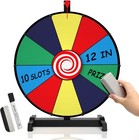 12  Prize Wheel Spinning Wheel With 10 Slots  Tabletop Roulette For Carnival    