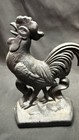 Black Cast Iron Rooster Doorstop Vintage 6 x4 5  Americana Farm Country