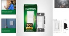 Elegant Lutron Diva 150w Led  Dimmer Switch - Smooth Lighting Control  White