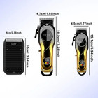 Professional Hair Cut Machine Barber Salon Cutting Trimmer Clipper Kit Set