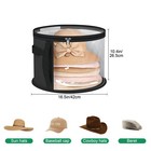 2pcs Hat Storage Box  Large Travel Round Hat Carrier Case Organizer Container