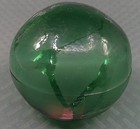 Vintage Japanese Hand Blown Nautical Fishing Ball Glass Float Bright Green 3 5 