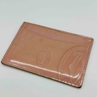 Cartier Pink Patent Leather Card Holder  Happy Birthday Logo Authentic