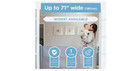 Retractable Baby Gate Child Safety Indoor Outdoor Children Pets Fence Rust Proof