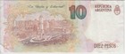 Argentina Banknote P 342b-781e Col 744a 10 Pesos Convertibles Sig Pou-pierri Vf 