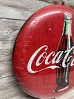 Vintage Rustic Coca-cola Metal Button Sign 15 Inch Round