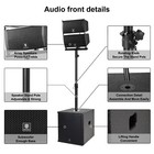 Proreck Club 6000 6000w 15 Inch Subwoofer  Line Array Pa Dj Speaker System