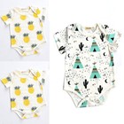 Cotton Newborn Infant Baby Boy Girls Bodysuit Romper Jumpsuit Clothes Outfits