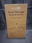 Suzzipad Ice Pack Cooling Socks   Gloves For Chemotherapy  All Black  Size Xl