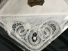 Brussels Lace White Bridal Wedding Special Occasion Handerchief Hankie New Nrfp 