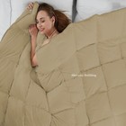 Premium Down Alternative Comforter   Bedding Sets Taupe Solid Select Item