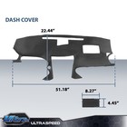 Soft Tpe Dash Cover Fit For 06-13 Lexus Is250 Is350 Dashboard Black 11-608ll-blk