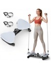 Waist Twister  Ab Machine W  300 Lbs Weight Capacity for Core Ab Exercise  Grey