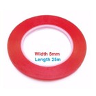 3pc 5mm 25m Red Double Sided Super Sticky Adhesive Tape For Cell Phone Repair Us