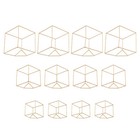 12pcs Metal Geometric Flower Stand Elegant Gold Wedding Centerpieces Party Decor