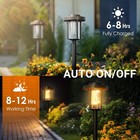 6 Pack Solar Garden Lights Outdoor Waterproof Landscape Led Lights Pathway Yard