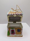 Nib Gingerbread House Ornament Trinket Box Christmas Holiday Collectible Decor