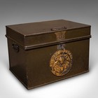 Antique Patent Safe  English Cast Iron Lock Box  Milners Of Liverpool  Victorian