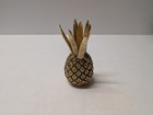Vtg Mcm Gold Gilded Pineapple   8 Forks For Cocktail Hors D oeuvres Appetizers