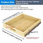 Petpvilit Pull Out Cabinet Organizer 15 w X 21 d Soft Close Slide Out Wood