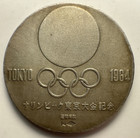 Tokyo 1964 Xviii Olympiad 28th Olympic Games  925 Sterling Silver Medal Token
