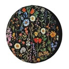 Spare Tire Cover Dust-proof Wheel 17 for Diameter 31 -33  Black Boho Floral