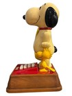 Vintage Snoopy And Woodstock Rotary Dial Phone Marked 1976 Peanuts Gang