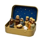 Mini Christmas Nativity Scene Set Portable Pocket Size Holiday Decoration