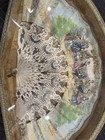 Antique Victorian Era Hand Carved Hand Painted Hand Fan