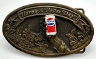 Vintage Have A Pepsi Day Advertising Oval Belt Buckle 3d Figural Hand Can Adezy