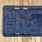 1926 Michigan License Plate 657-897 Black Original