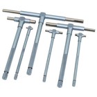 Hfs r  Telescoping Gauge Set T-bore Hole Gauges 5 16 - 6 In Range 6pcs