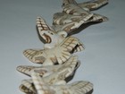 Synthetic Howlite White Tribal Eagle Pendant Bead - Eagle In Flight Focal