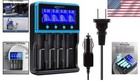 Smart Universal 18650 Battery Charger With Lcd Display For All Rechargeables