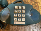 Vintage At t Cs2702bmg Teal Blue Princess Push Button Dial Telephone W Electric
