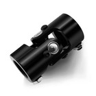 Steering Universal Joint 1  Round X 1  Round Single U Joint Shaft total Black