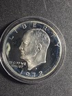 1972-s U s  Eisenhower 40  Silver Dollar - 0 316 Oz Asw - Proof  no Box 